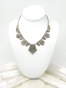 Silver Filigree Necklace - curated vintage collection